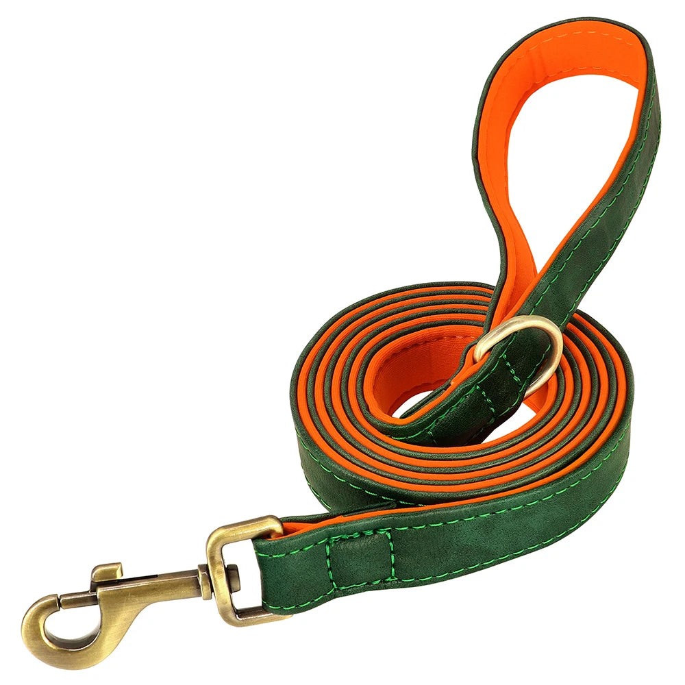 Customized Soft Padded Leather Collar