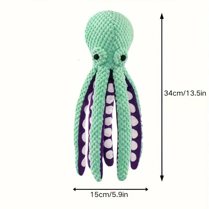 Durable Octopus Plush Dog Toy
