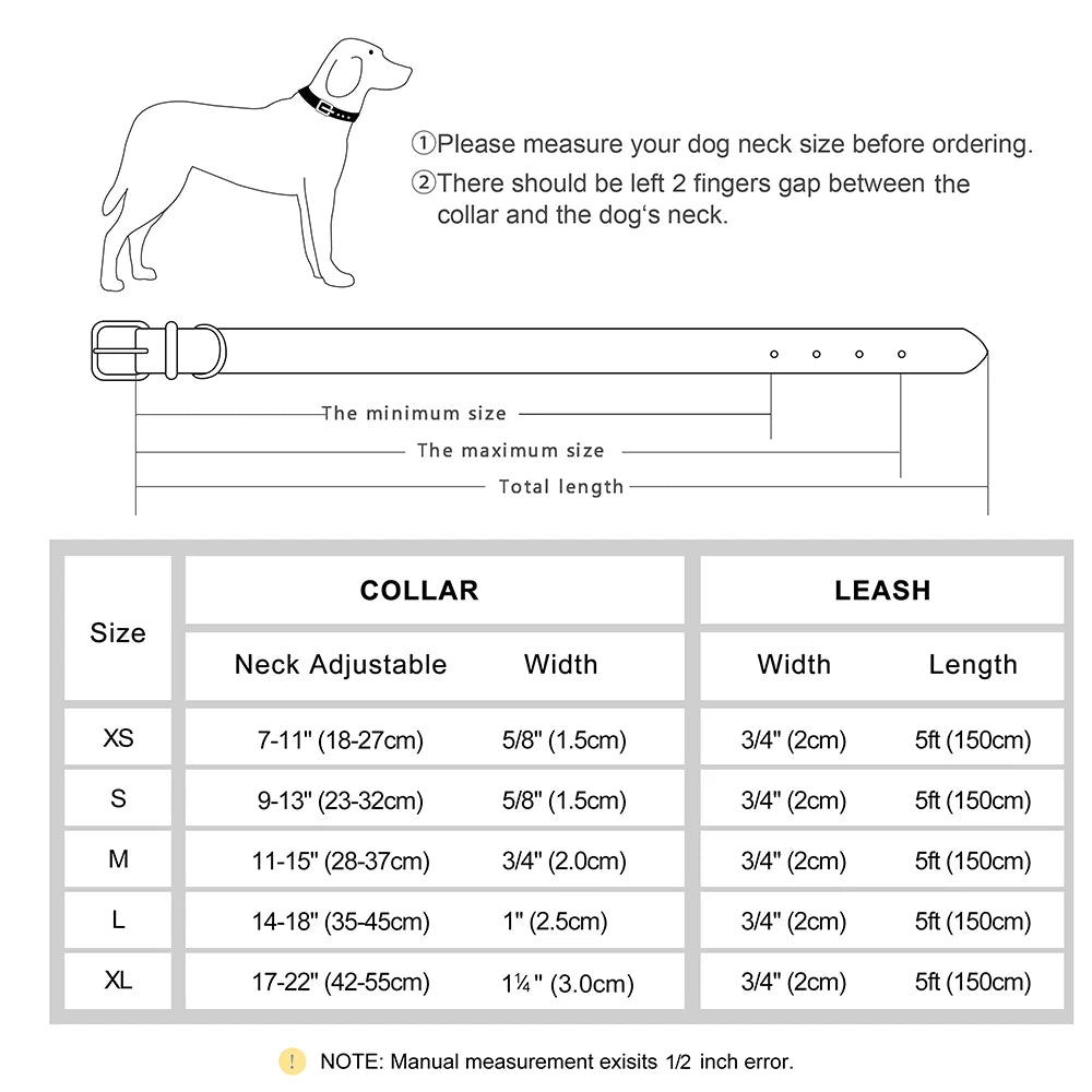 Customized Soft Padded Leather Collar