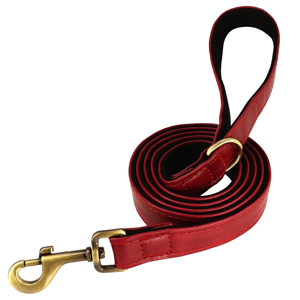 Customized Soft Padded Leather Collar