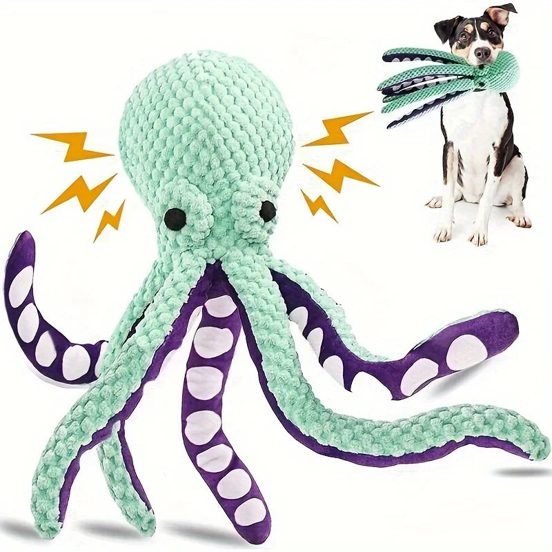 Durable Octopus Plush Dog Toy