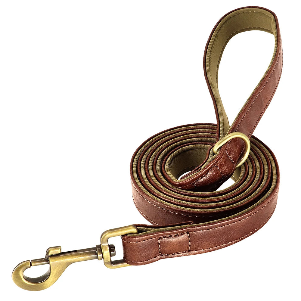 Customized Soft Padded Leather Collar