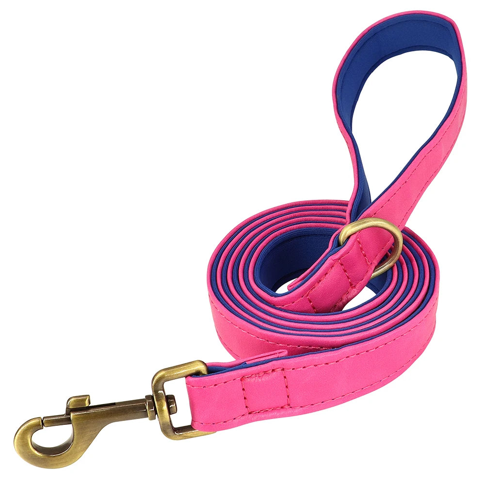 Customized Soft Padded Leather Collar