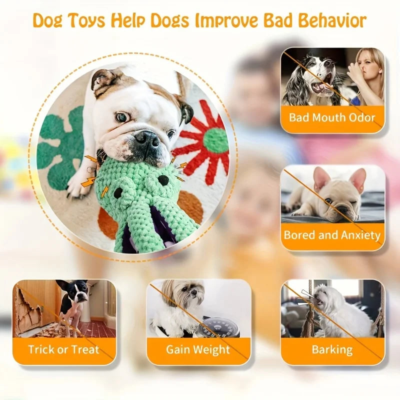 Durable Octopus Plush Dog Toy