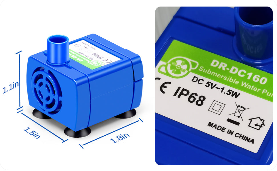 Pet Water Pump With LED Light