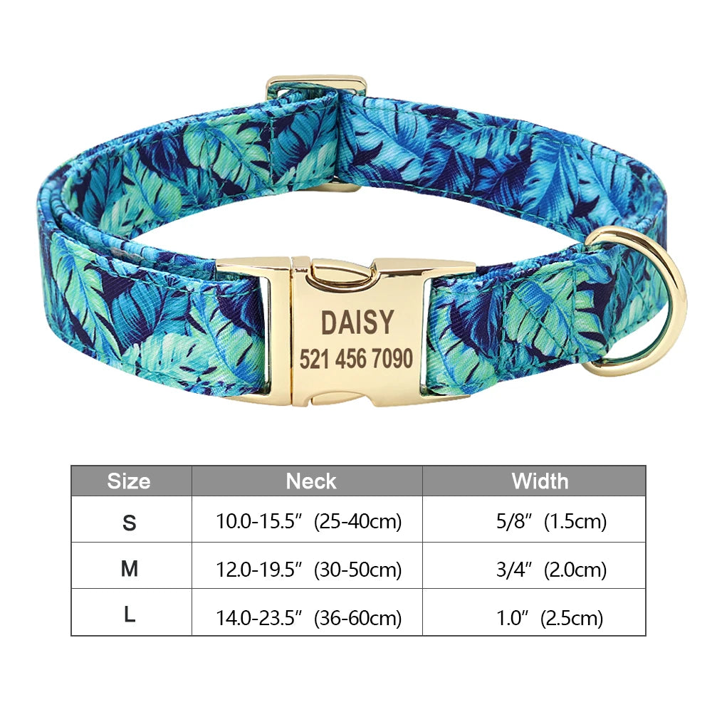 Personalized Dog Collar With Printed ID