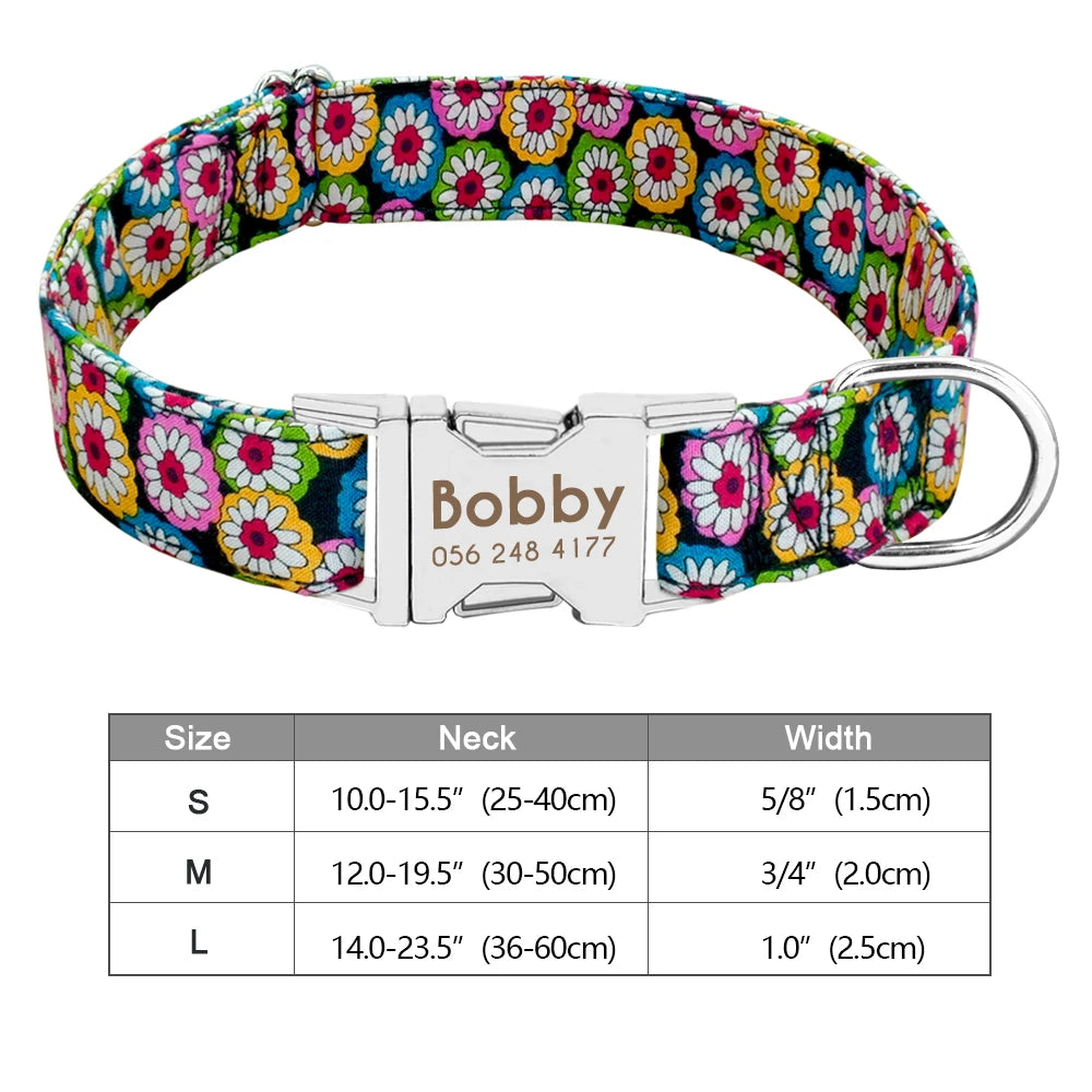 Personalized Dog Collar With Printed ID