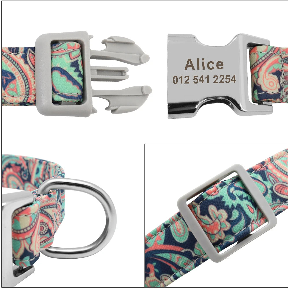 Personalized Dog Collar With Printed ID