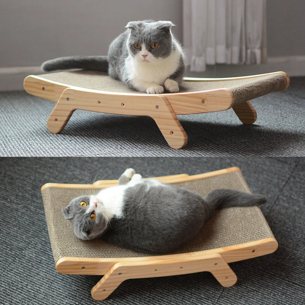 Cat Scratcher Board Wooden Frame
