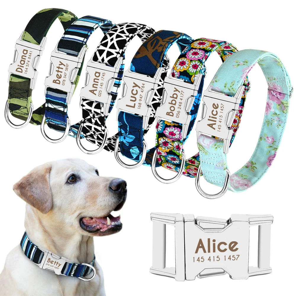 Personalized Dog Collar With Printed ID