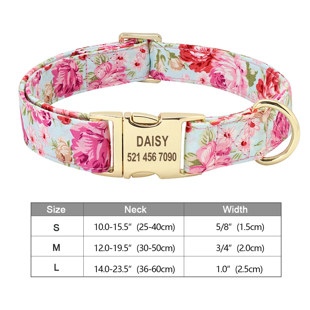 Personalized Dog Collar With Printed ID