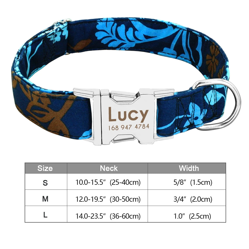 Personalized Dog Collar With Printed ID