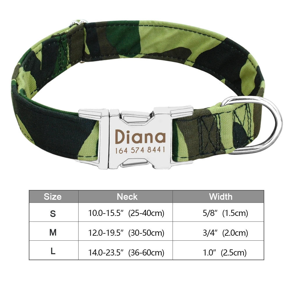 Personalized Dog Collar With Printed ID