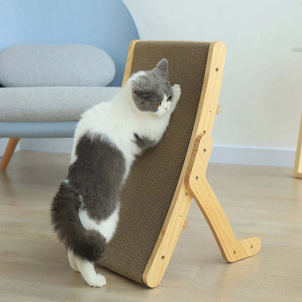 Cat Scratcher Board Wooden Frame