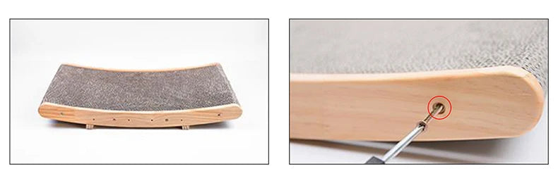 Cat Scratcher Board Wooden Frame