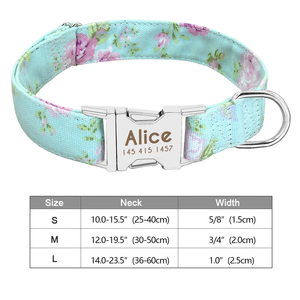 Personalized Dog Collar With Printed ID
