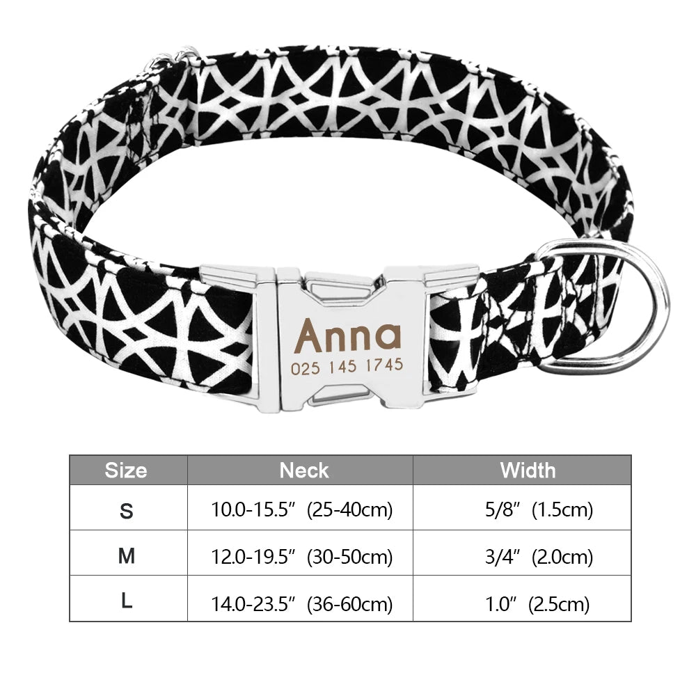 Personalized Dog Collar With Printed ID