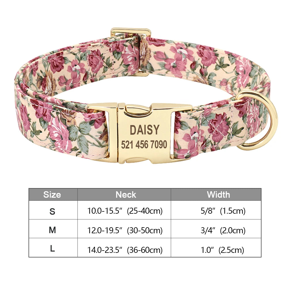 Personalized Dog Collar With Printed ID