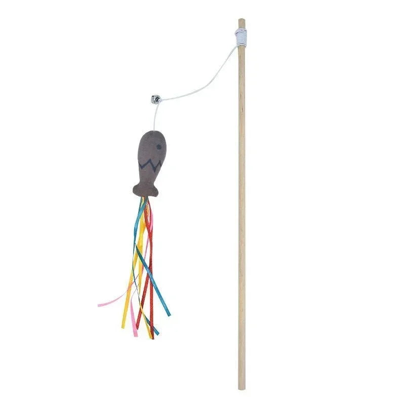 Interactive Elastic String Cat Stick