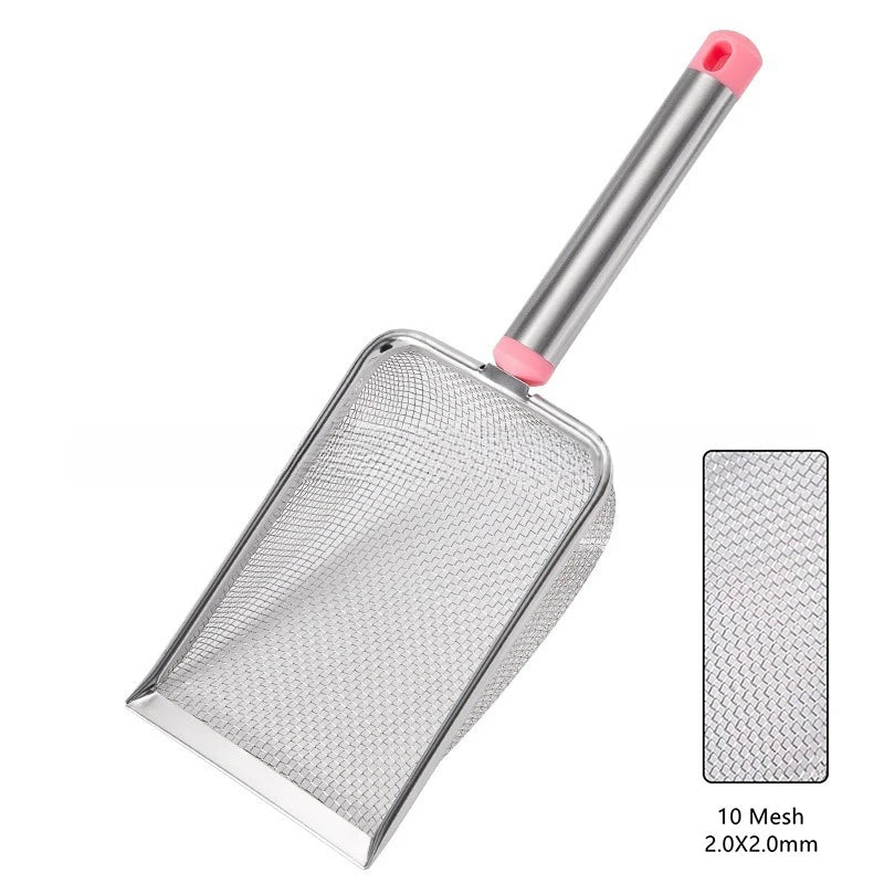 Stainless Steel Fine Mesh Cat Litter Scoop