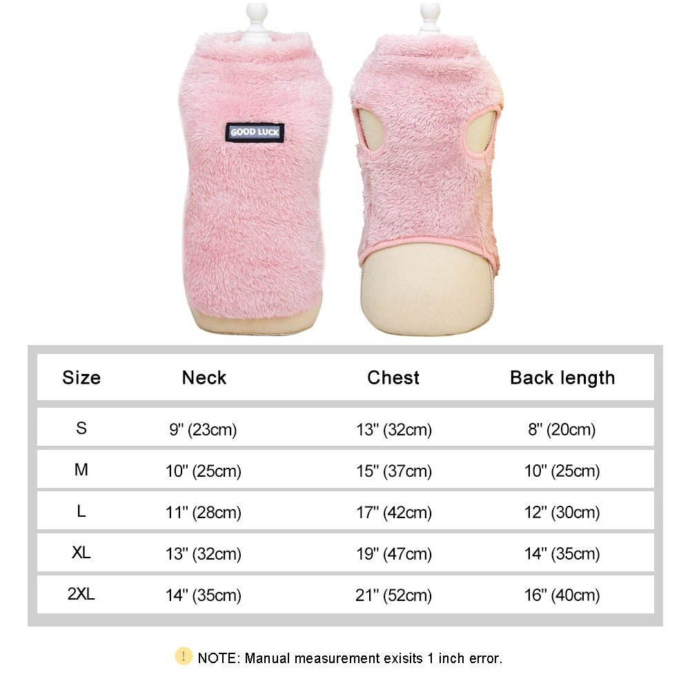 Soft Fleece Dog Clothes
