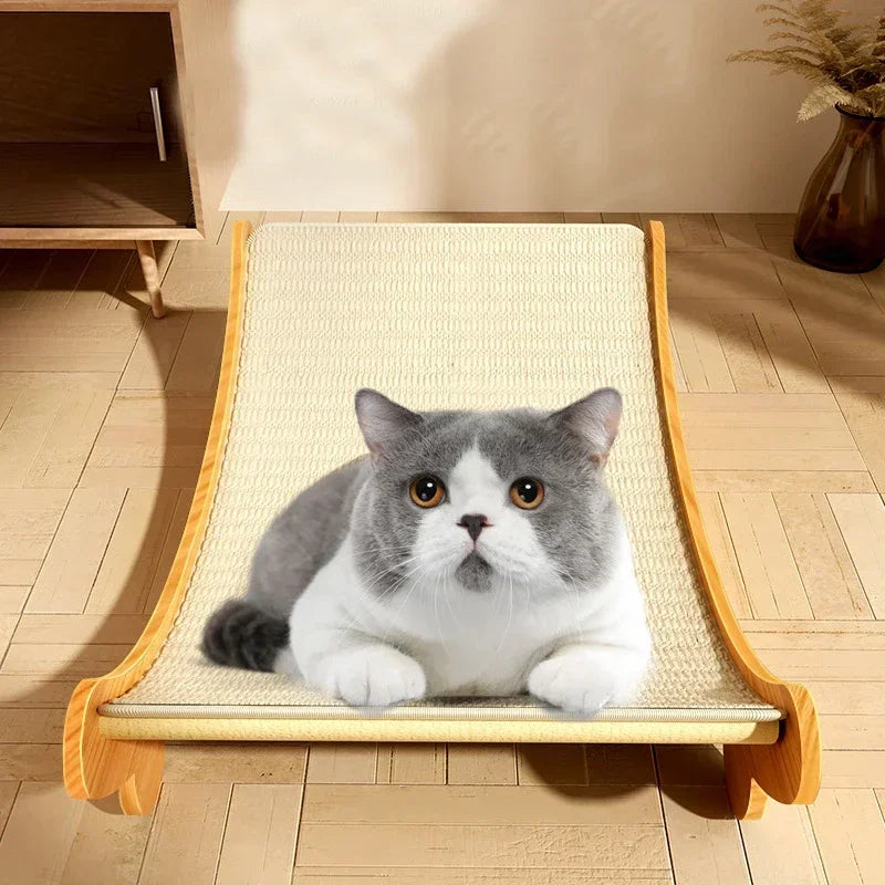 Wooden Cat Scratching Bed