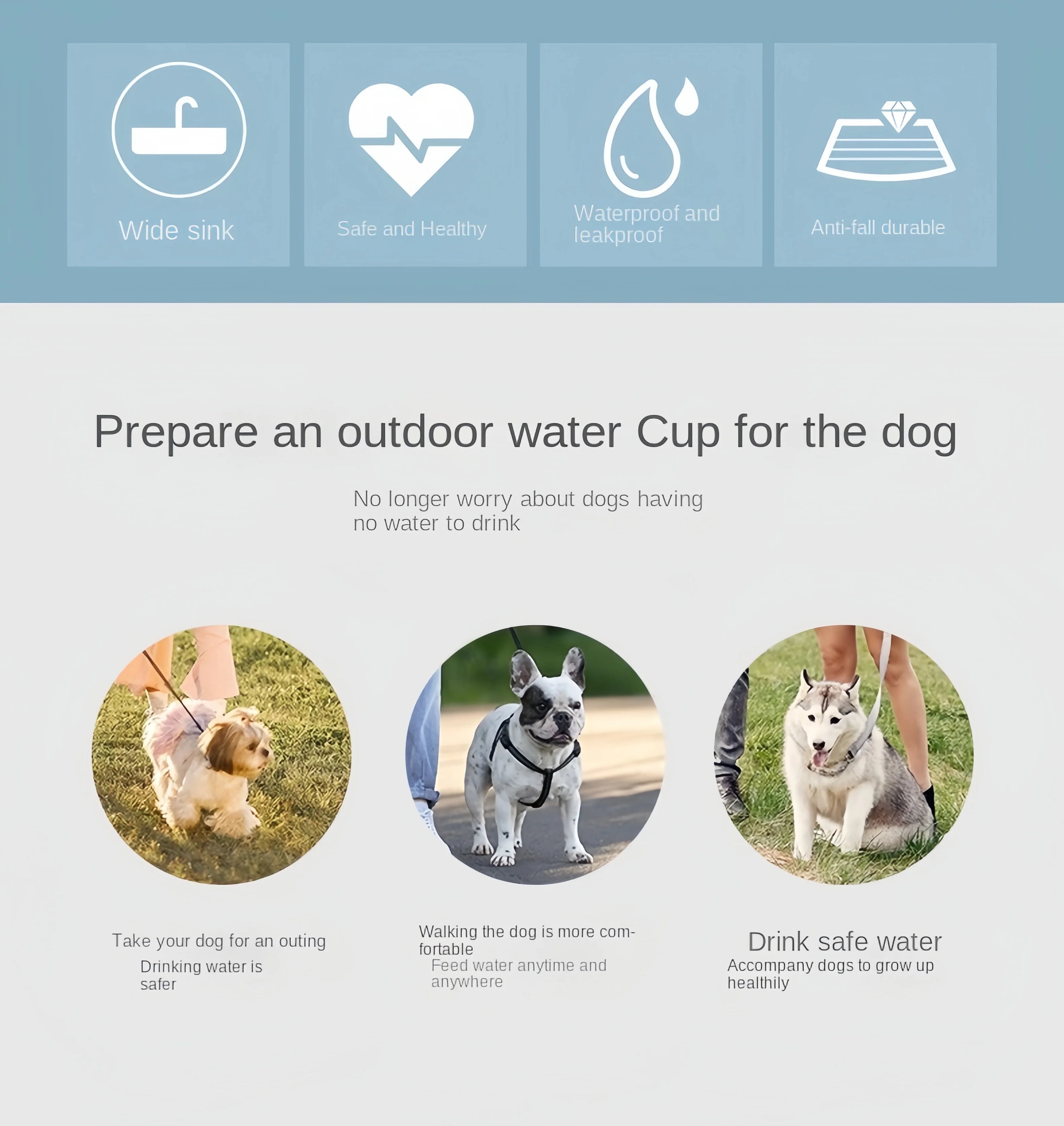 Portable Water Bottle with Food Storage