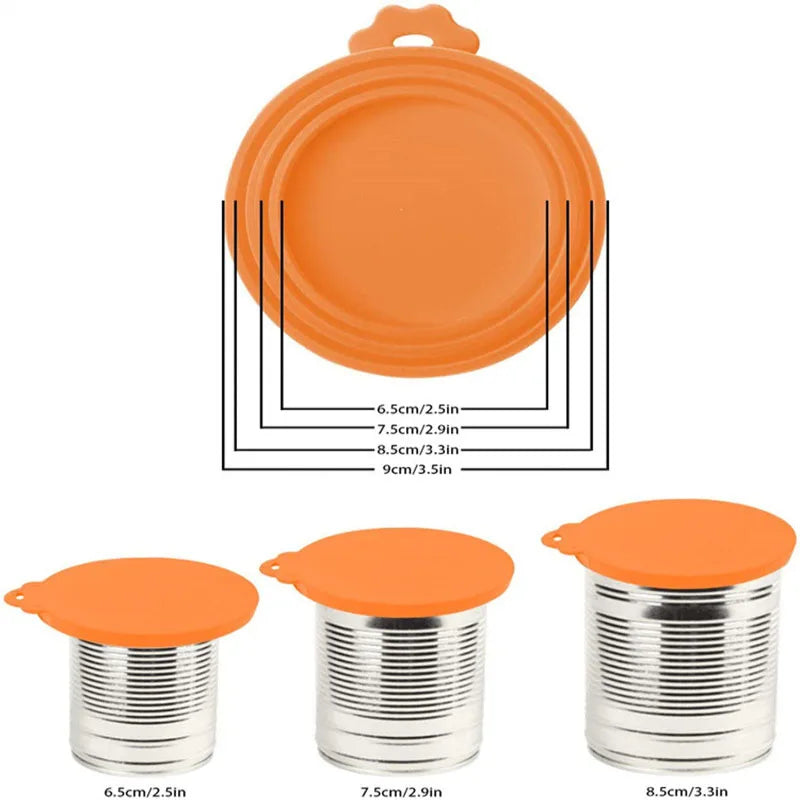 Reusable Pet Food Can Cover and Spoon