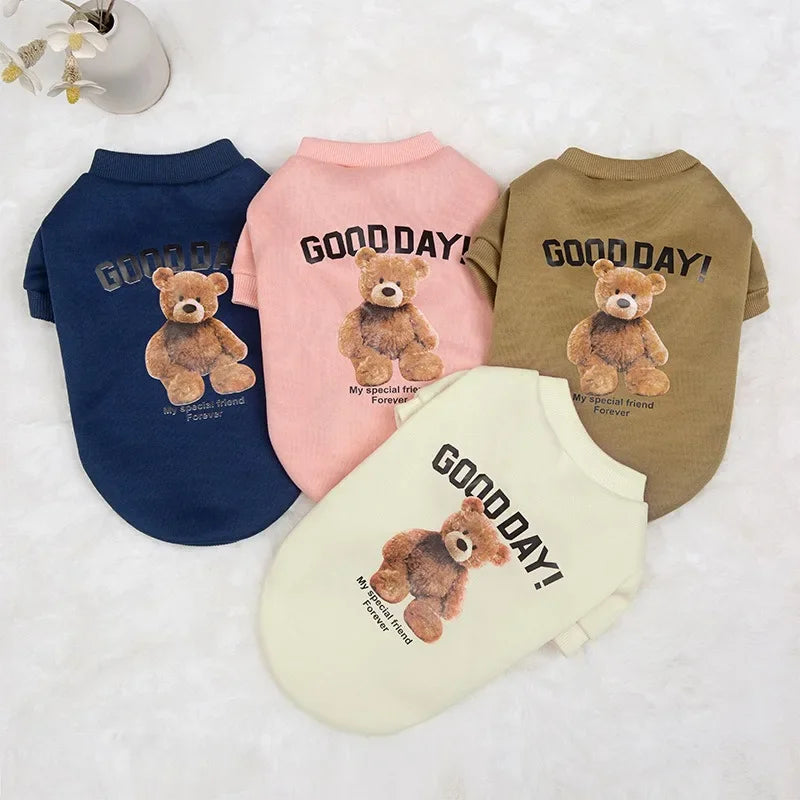 Cute Puppy Sweatshirt - Bear Pattern