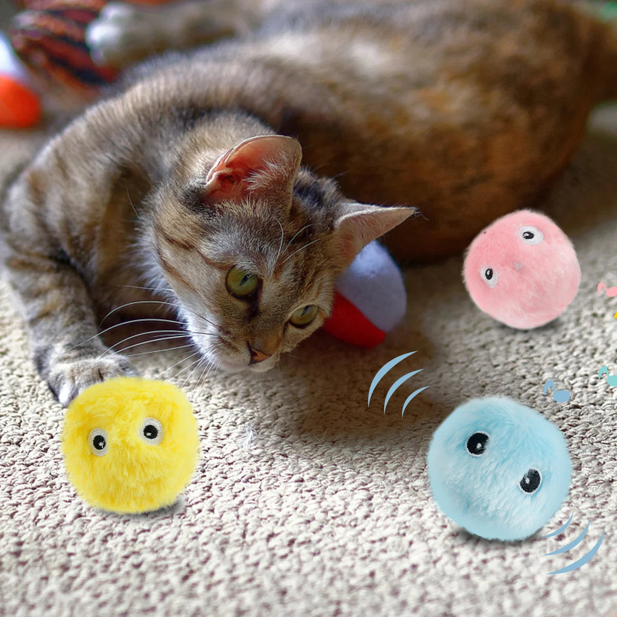 Smart Cat Toys - Faux Fur Ball