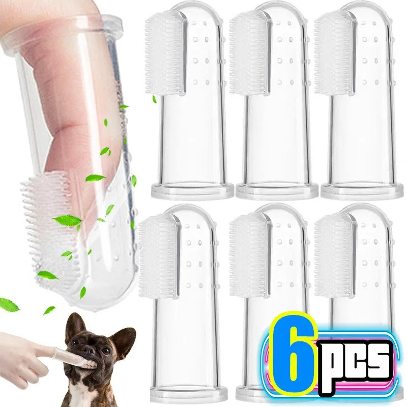 Soft Pet Finger Toothbrushes Dog