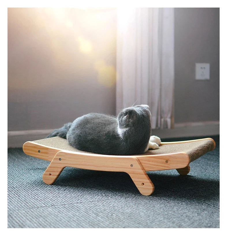Cat Scratcher Board Wooden Frame