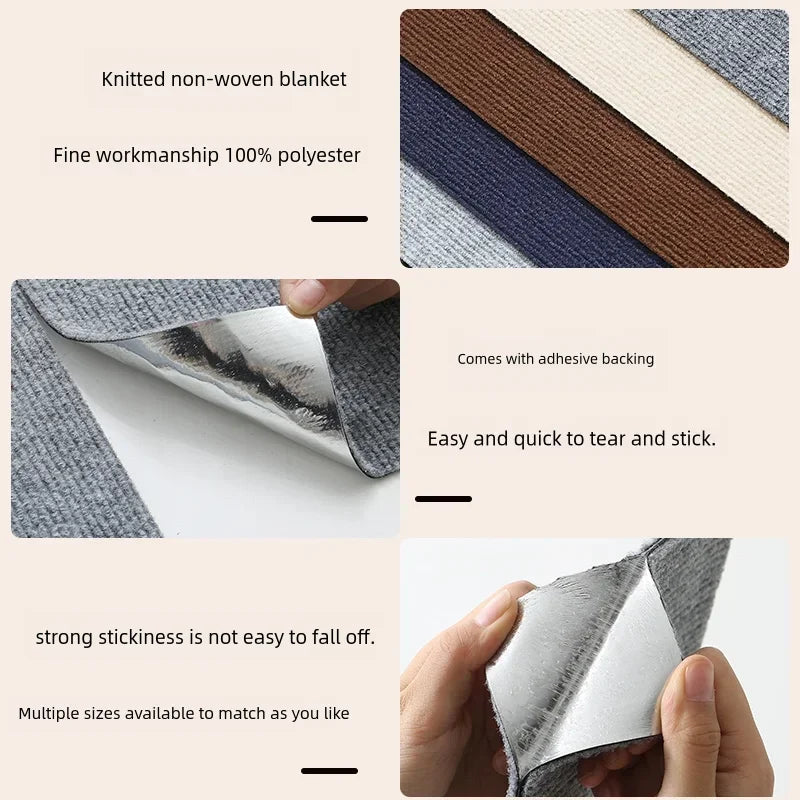 Self-Adhesive Carpet - Cats Scratch Wall
