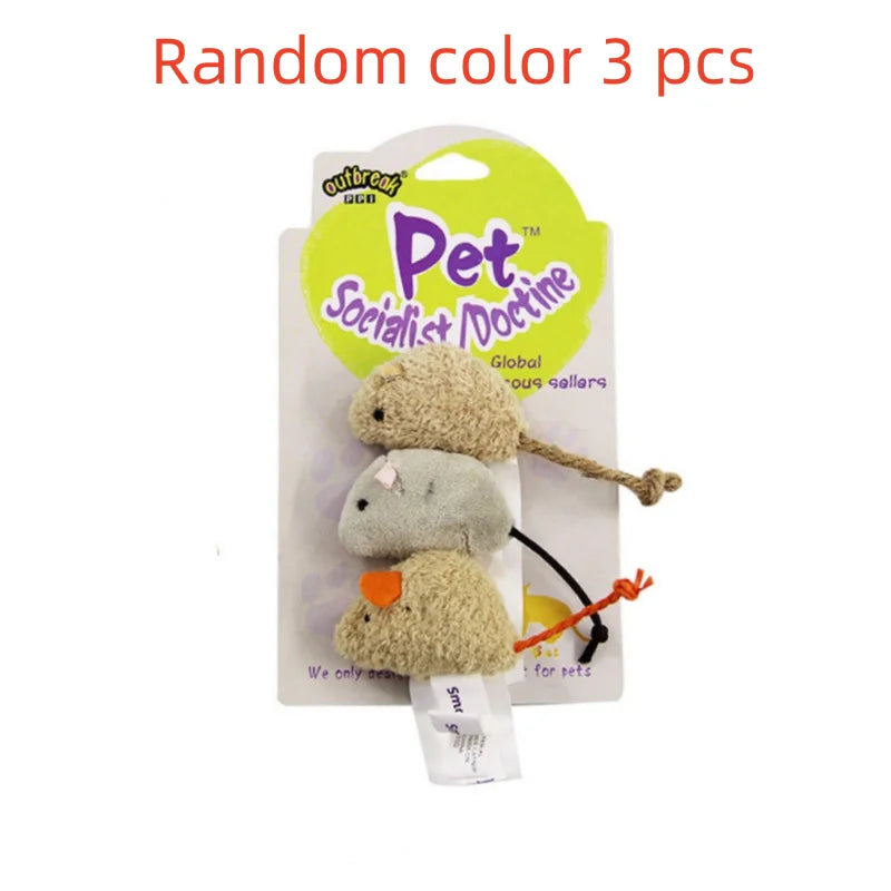 3Pcs New Plush Simulation Mouse