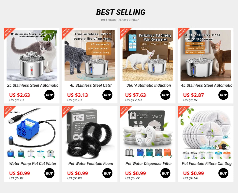 Pet Water Pump With LED Light