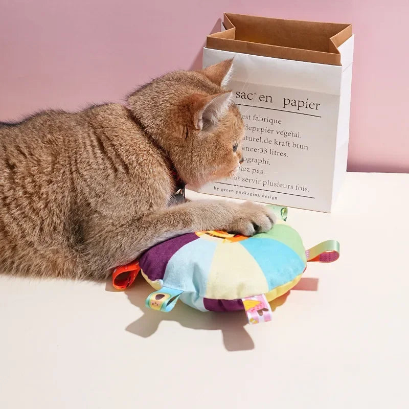 Rainbow Plush Flying Saucer