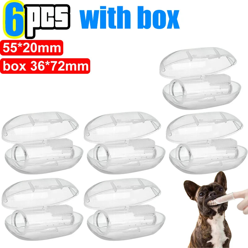 Soft Pet Finger Toothbrushes Dog