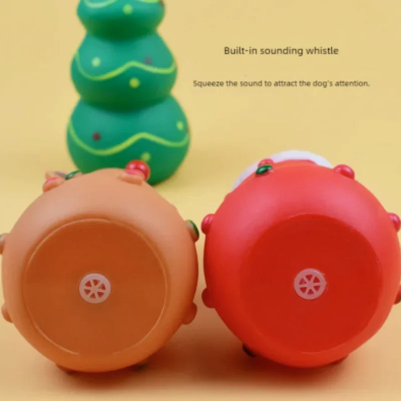 Christmas Dog Squeakey Chew Toys