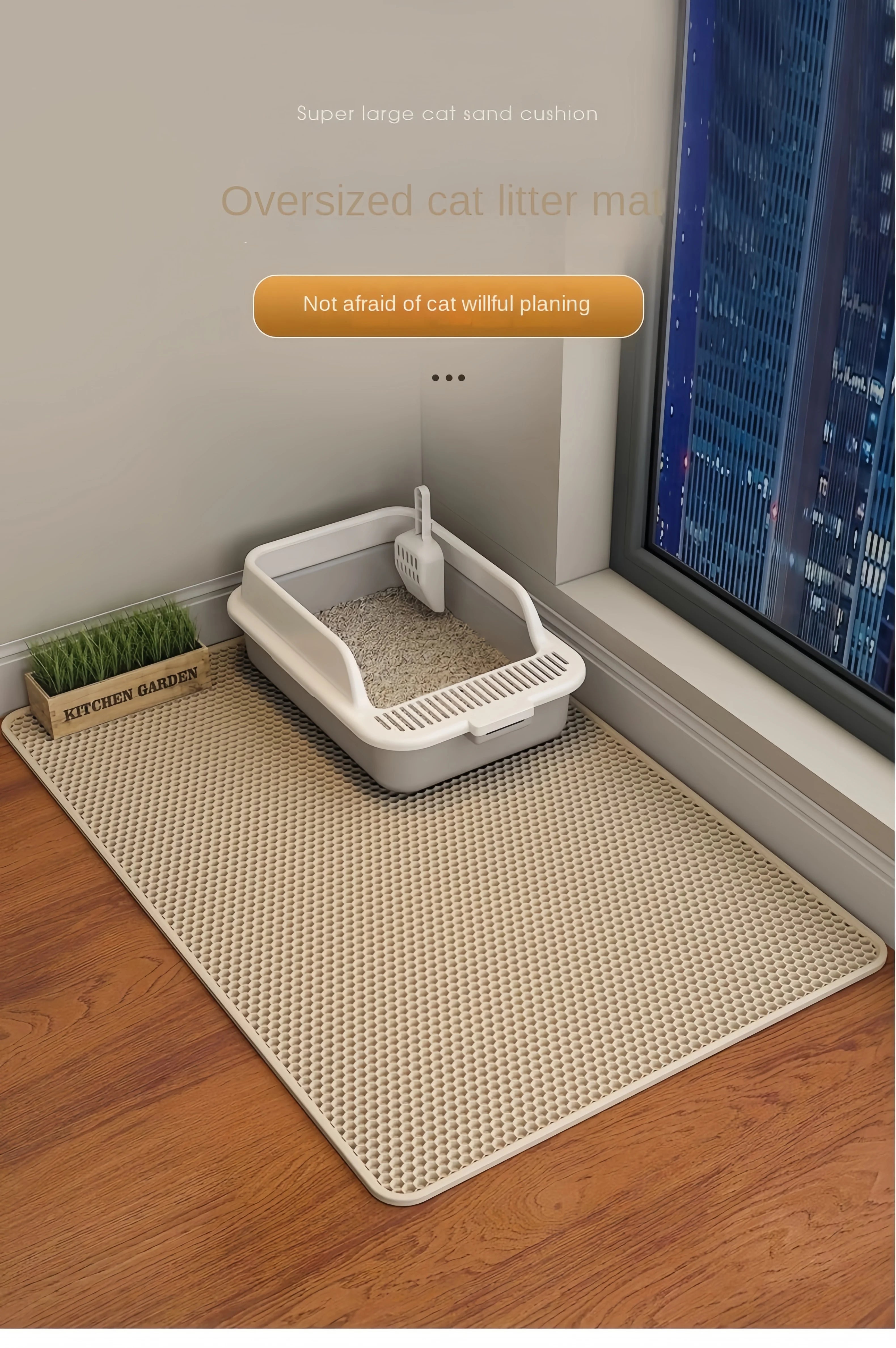 Cat Litter Mat - Waterproof Double Layer