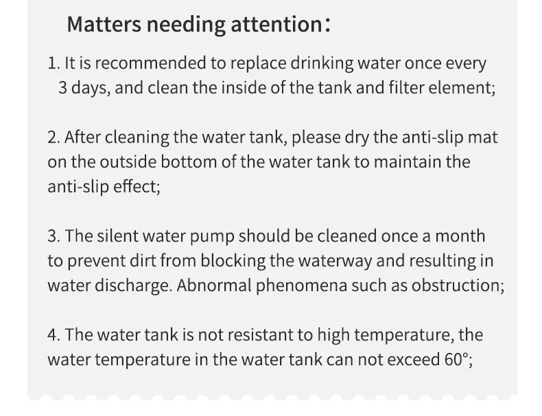 3L Cat Water Fountain & Filter