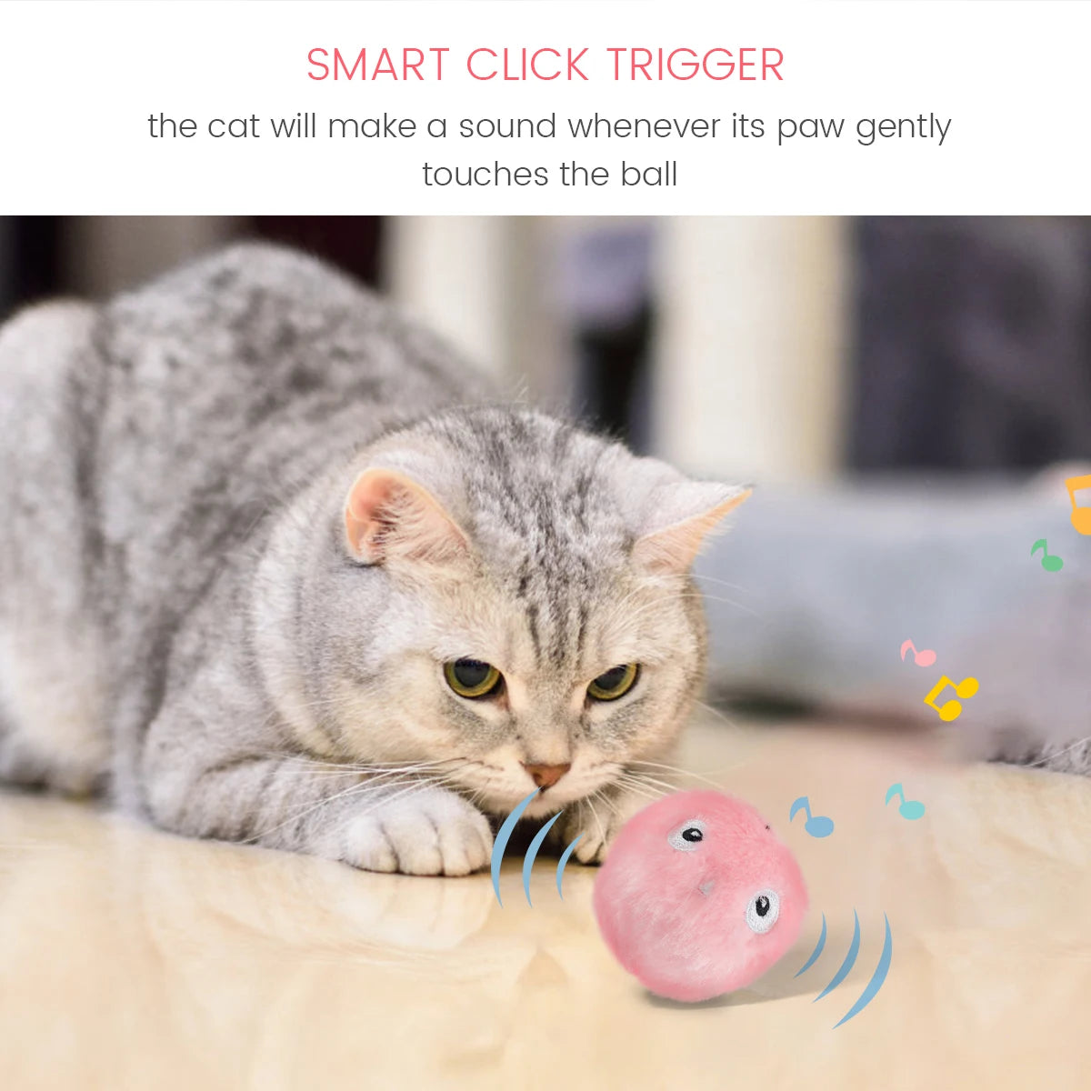 Smart Cat Toys - Faux Fur Ball