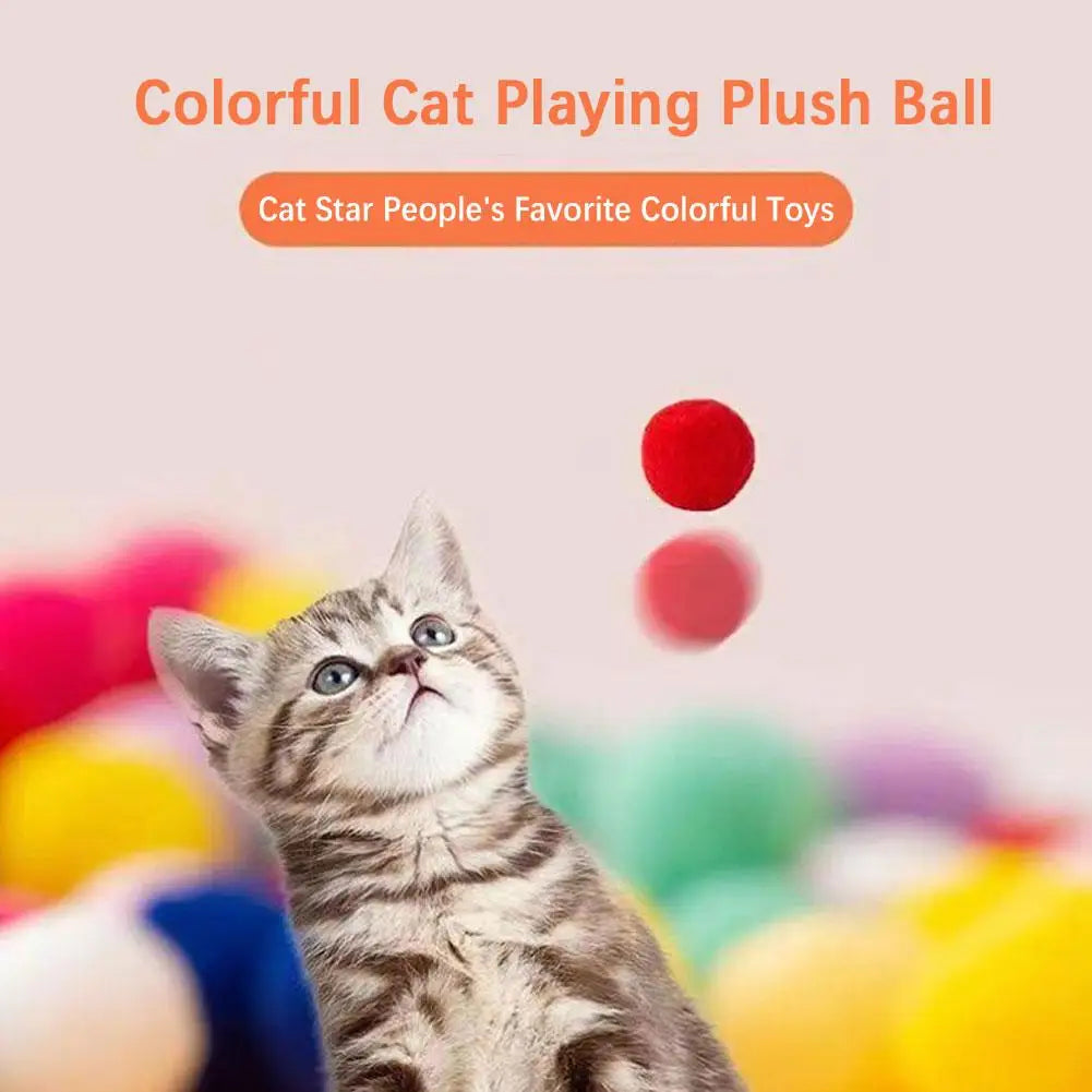 Cat Toys - Mini Shooting Gun With Stretch Plush Balls
