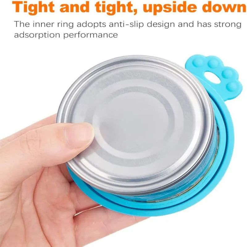 Reusable Pet Food Can Cover and Spoon