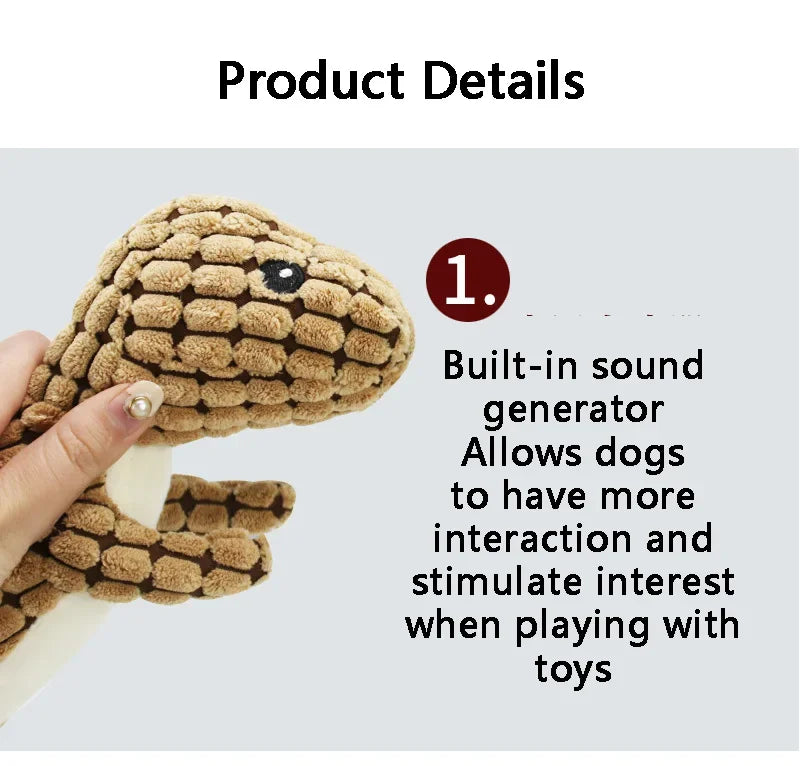 Dog Chew Dinosaur Shape Toys