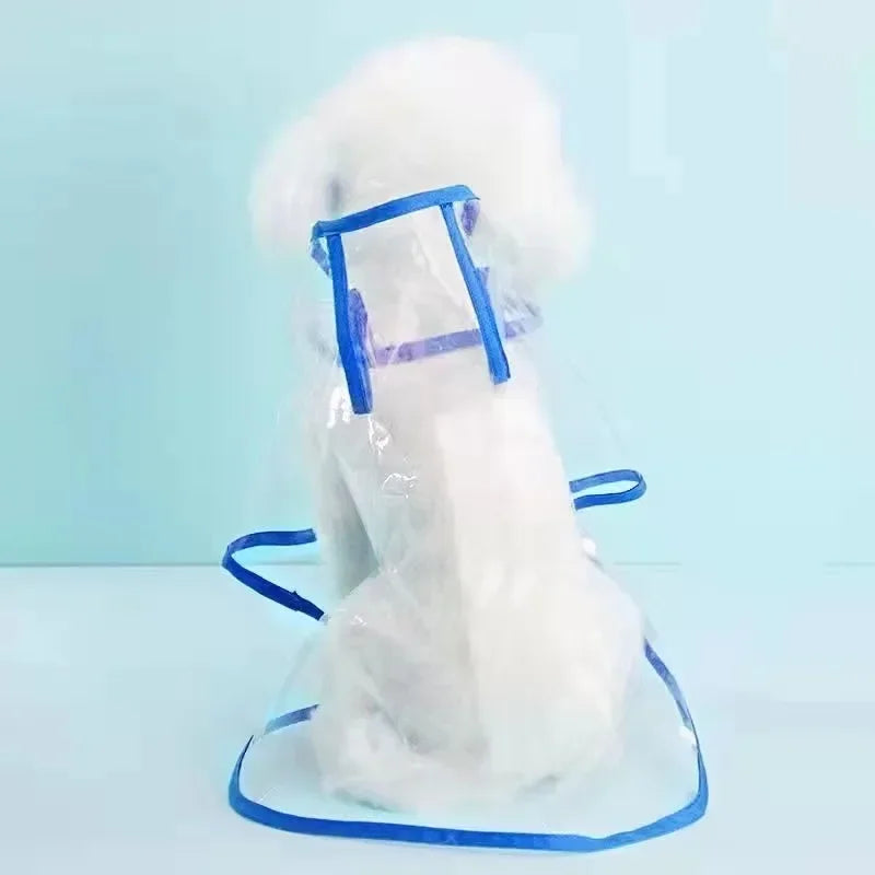 Puppy Transparent Hooded Waterproof Rainwear