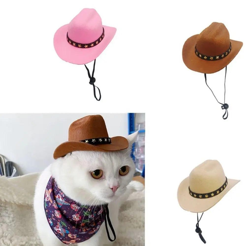 Adjustable Pet Crowboy Hat