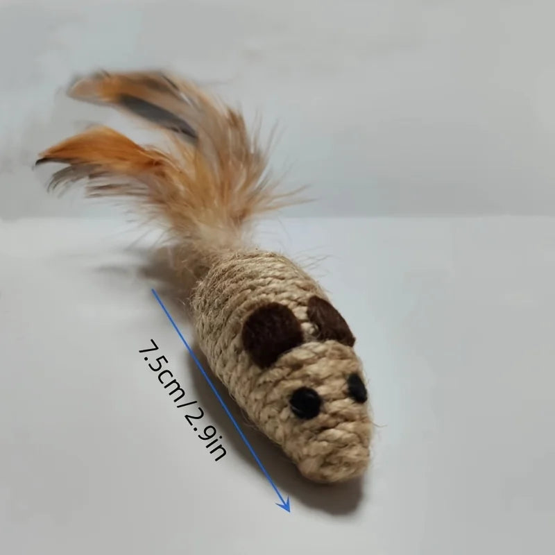 Sisal False Mouse Plush Toys
