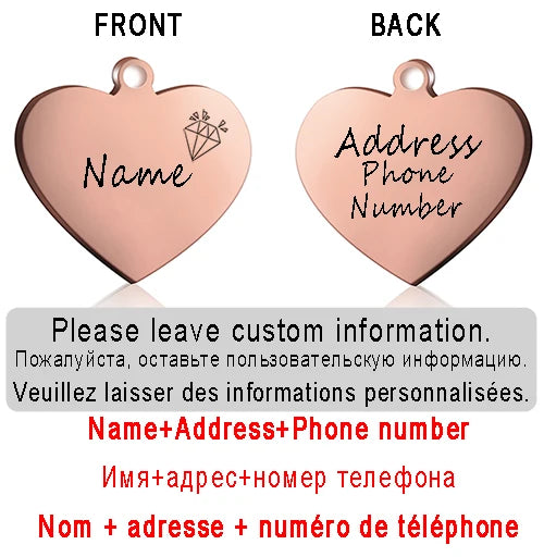 ID Heart Tag - Personalized