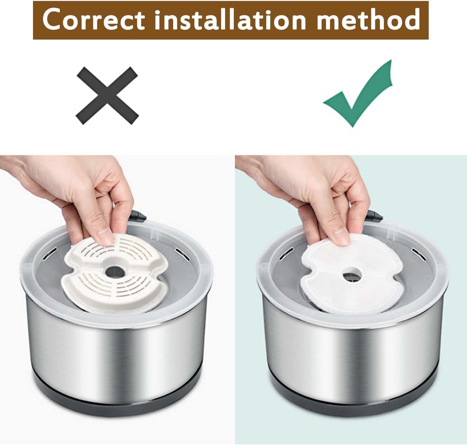 Pet Water Dispenser Filter - 4/8 Packs