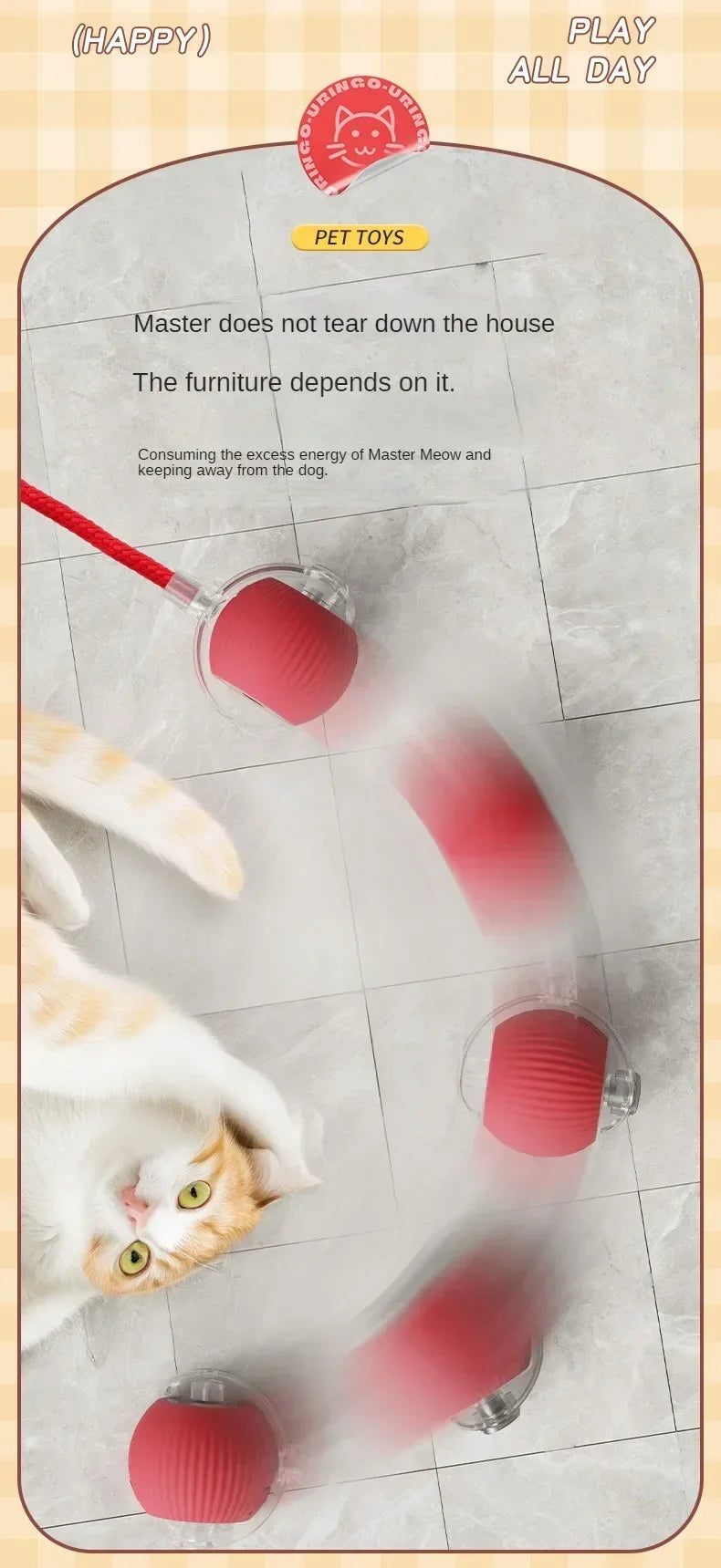 Cat Interactive Electric Ball